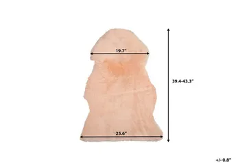 Uluru Fårskinn 65|110 cm - Rosa - Textil & mattor - Matta - Fäll & skinnmatta - Fårskinn & lammskinn