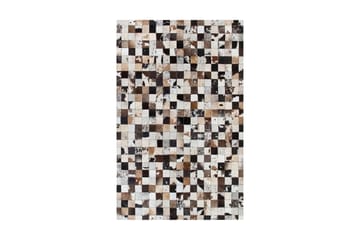 Matta Hibben 140x200 cm Läder - Vit - Textil & mattor - Matta - Fäll & skinnmatta