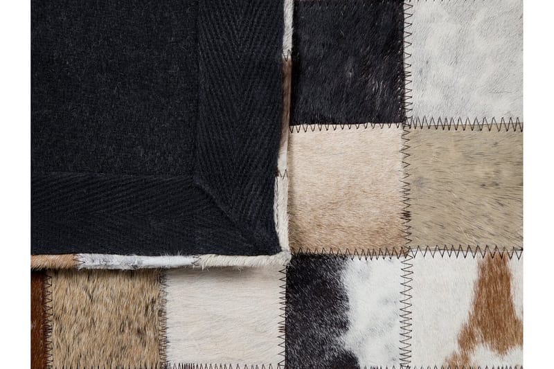 Matta Hibben 140x200 cm Läder - Vit - Textil & mattor - Matta - Fäll & skinnmatta