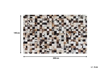 Matta Hibben 140x200 cm Läder - Vit - Textil & mattor - Matta - Fäll & skinnmatta