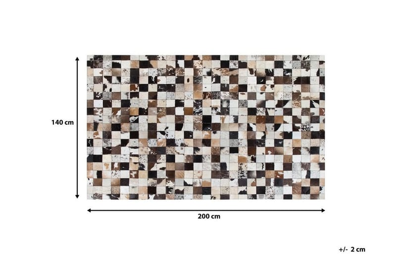 Matta Hibben 140x200 cm Läder - Vit - Textil & mattor - Matta - Fäll & skinnmatta