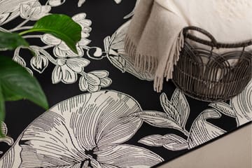 Domani Flower Flatvävd Matta 200x290 cm - Svart - Textil & mattor - Matta - Flatvävd matta