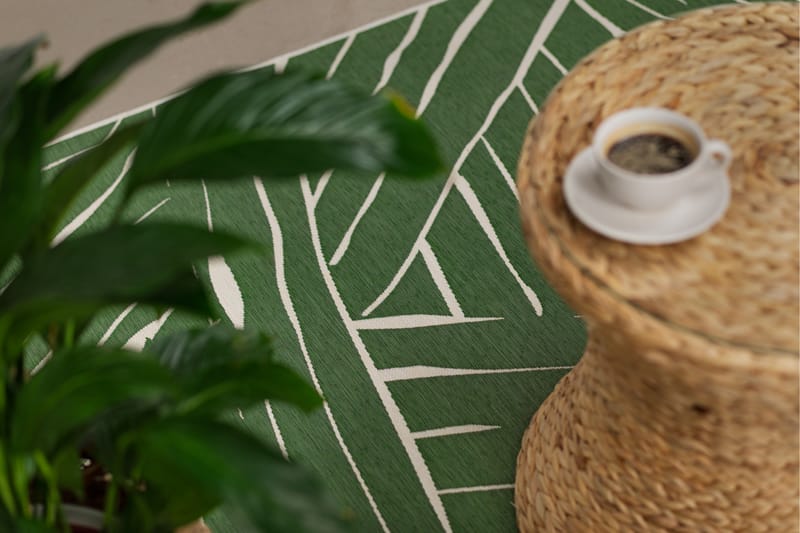 Domani Modern Flatvävd Matta 200x290 cm - Grön - Textil & mattor - Matta - Flatvävd matta