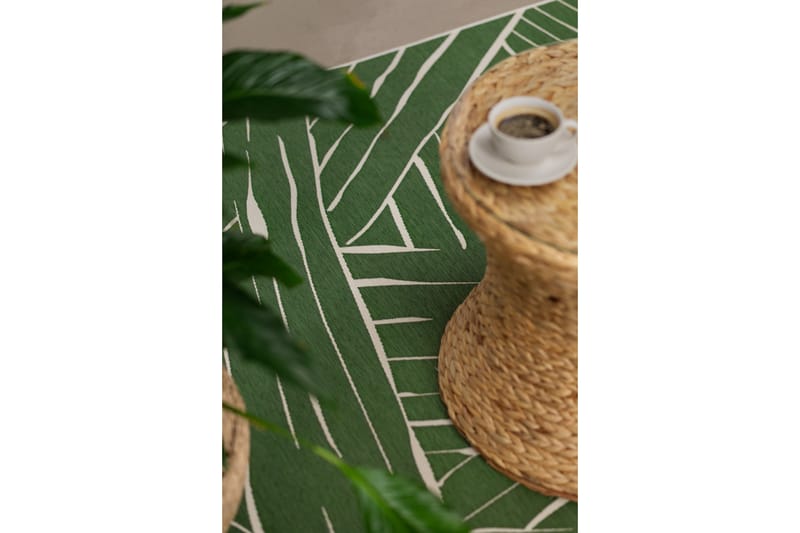 Domani Modern Flatvävd Matta 200x290 cm - Grön - Textil & mattor - Matta - Flatvävd matta