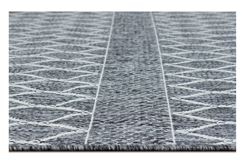 Flatvävd Matta Madrid Bell 80x150 - Grå/Vit - Flatvävd matta - Små mattor
