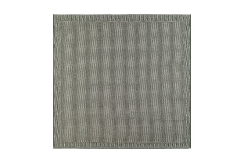 Flatvävd Matta Miami Fyrkantig 200x200 cm - Grön - Flatvävd matta