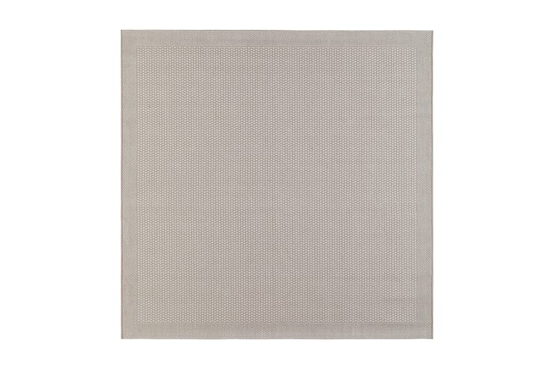Flatvävd Matta Miami Fyrkantig 200x200 cm - Vit - Flatvävd matta