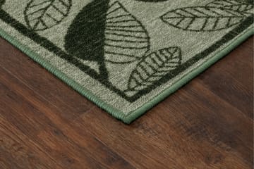 Löv Flatvävd Matta 80x150 cm - Grön - Textil & mattor - Matta - Flatvävd matta