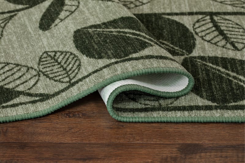 Löv Flatvävd Matta 80x150 cm - Grön - Textil & mattor - Matta - Flatvävd matta