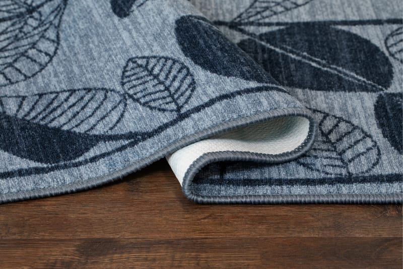 Löv Flatvävd Matta 80x200 cm - Blå - Textil & mattor - Matta - Flatvävd matta