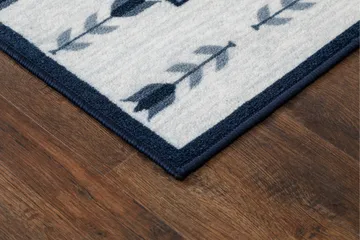 Tulpan Flatvävd Matta 133x190 cm - Blå - Textil & mattor - Matta - Flatvävd matta