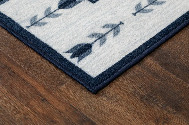 Tulpan Flatvävd Matta 133x190 cm - Blå - Textil & mattor - Matta - Flatvävd matta