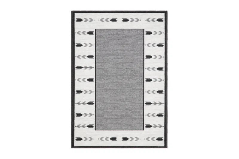 Tulpan Flatvävd Matta 133x190 cm, Grå