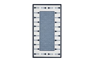 Tulpan Flatvävd Matta 57x200 cm - Blå - Textil & mattor - Matta - Flatvävd matta