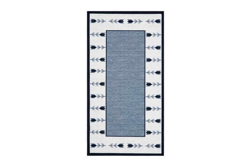 Tulpan Flatvävd Matta 57x200 cm - Blå - Textil & mattor - Matta - Flatvävd matta
