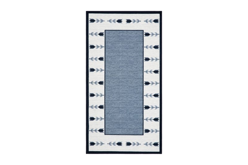 Tulpan Flatvävd Matta 57x200 cm, Blå