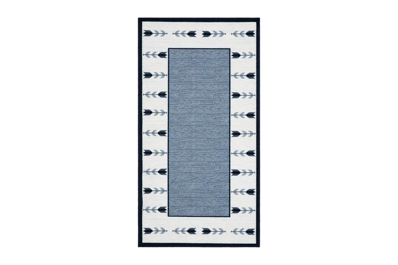 Tulpan Flatvävd Matta 57x200 cm, Blå