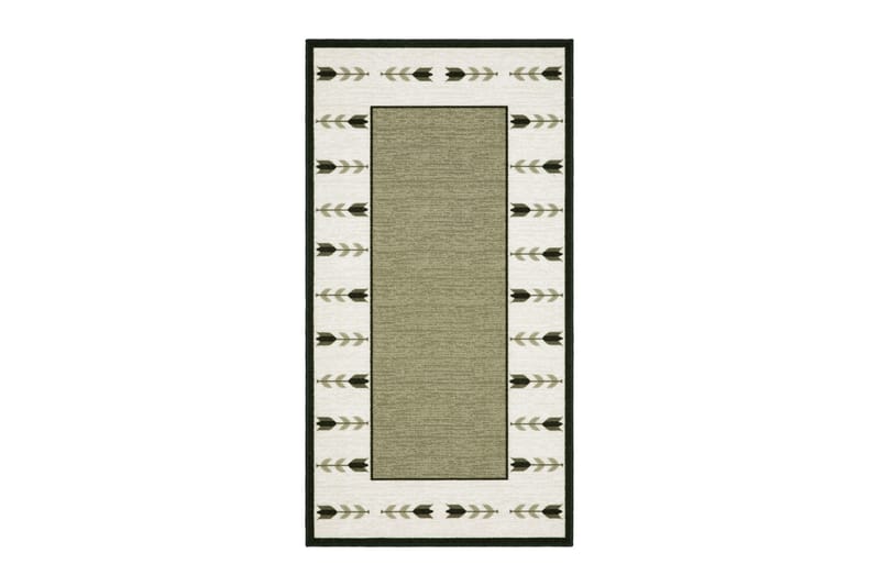 Tulpan Flatvävd Matta 57x200 cm, Grön