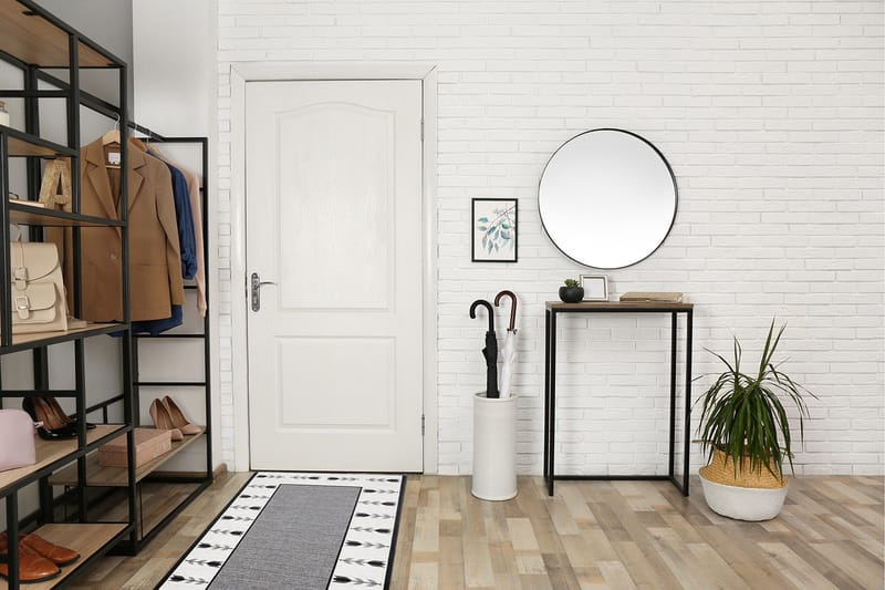 Tulpan Flatvävd Matta 80x150 cm - Grå - Textil & mattor - Matta - Flatvävd matta