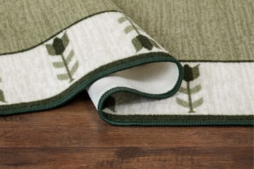 Tulpan Flatvävd Matta 80x150 cm - Grön - Textil & mattor - Matta - Flatvävd matta