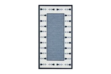 Tulpan Flatvävd Matta 80x200 cm - Blå - Textil & mattor - Matta - Flatvävd matta