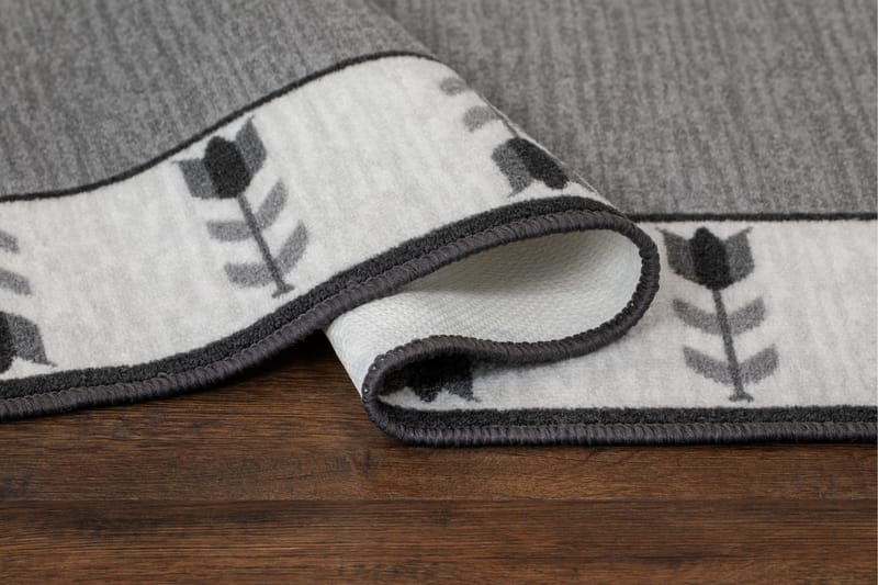 Tulpan Flatvävd Matta 80x200 cm - Grå - Textil & mattor - Matta - Flatvävd matta