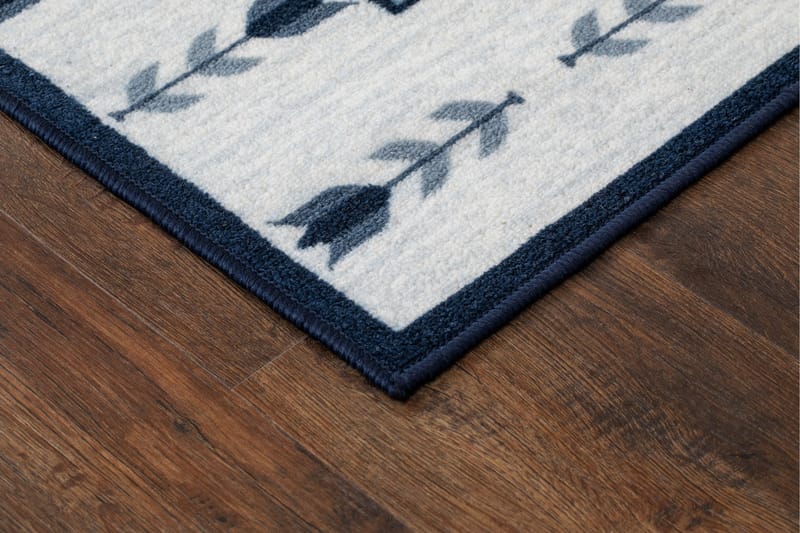 Tulpan Flatvävd Matta 80x300 cm - Blå - Textil & mattor - Matta - Flatvävd matta