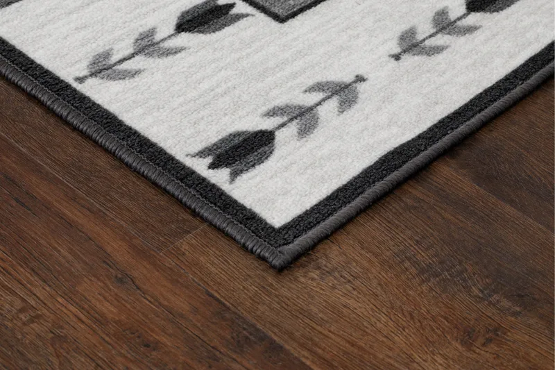 Tulpan Flatvävd Matta 80x300 cm - Grå - Textil & mattor - Matta - Flatvävd matta