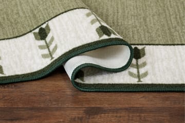 Tulpan Flatvävd Matta 80x300 cm - Grön - Textil & mattor - Matta - Flatvävd matta