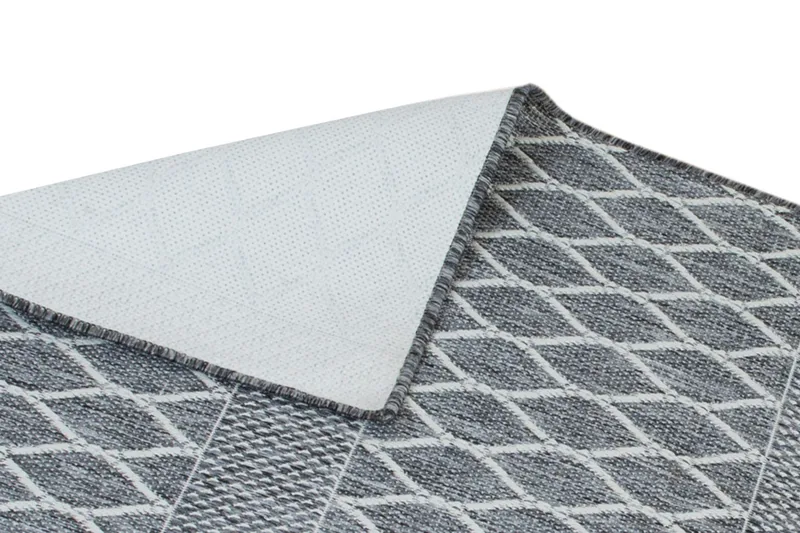 Madrid Bell Flatvävd Matta 160x230 - Grå/Vit - Textil & mattor - Matta - Flatvävd matta