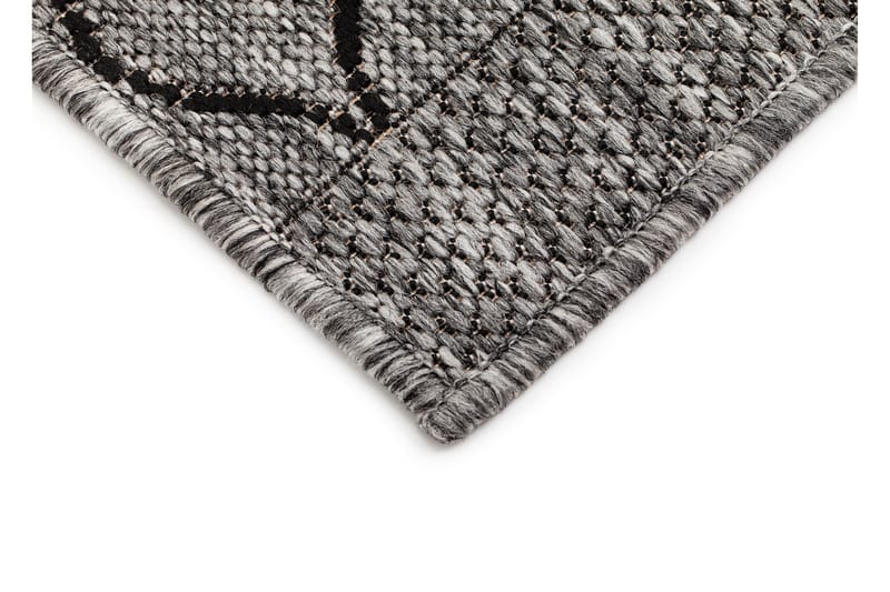 Madrid Bell Flatvävd Matta 200x285 - Grå/Svart - Textil & mattor - Matta - Flatvävd matta