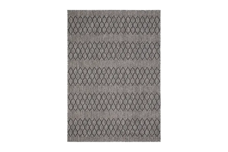 Madrid Bell Flatvävd Matta 200x285 - Grå/Svart - Textil & mattor - Matta - Flatvävd matta