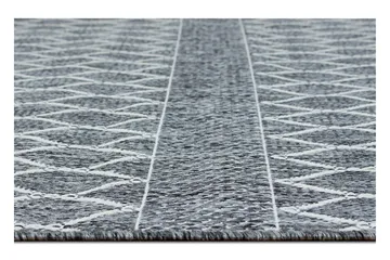 Madrid Bell Flatvävd Matta 80x240 - Grå/Vit - Textil & mattor - Matta - Flatvävd matta