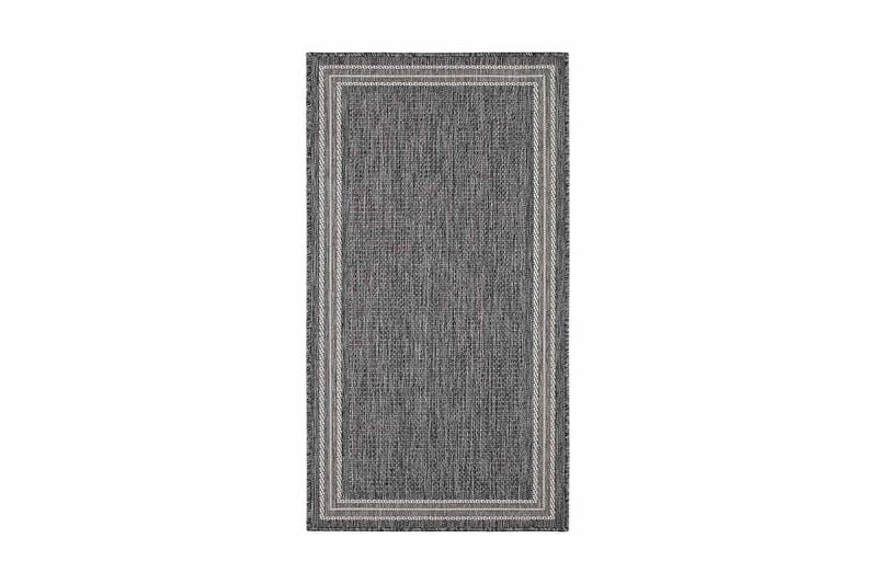 Madrid Frame Matta 80x150 cm Flatvävd - Grå - Textil & mattor - Matta - Flatvävd matta