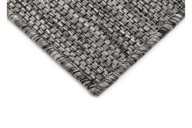 Madrid Square Flatvävd Matta 80x240 - Grå/Svart - Textil & mattor - Matta - Flatvävd matta