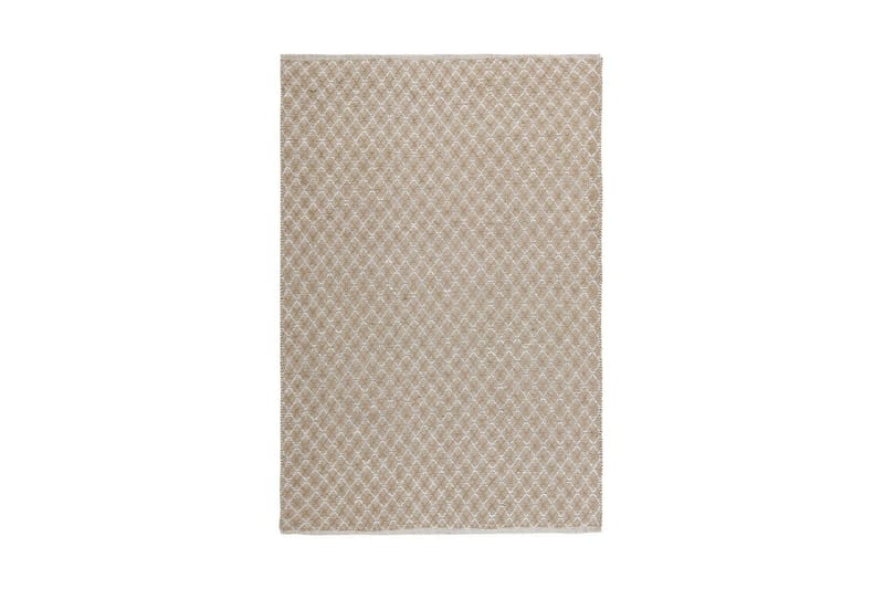 Matta 140 x 200 cm beige AKBEZ - Beige - Flatvävd matta