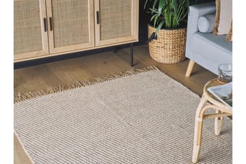Matta 140 x 200 cm beige ALADAG - Beige - Textil & mattor - Matta - Flatv�ävd matta