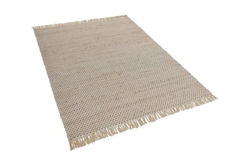 Matta 140 x 200 cm beige ZERDALI - Beige - Textil & mattor - Matta - Flatvävd matta