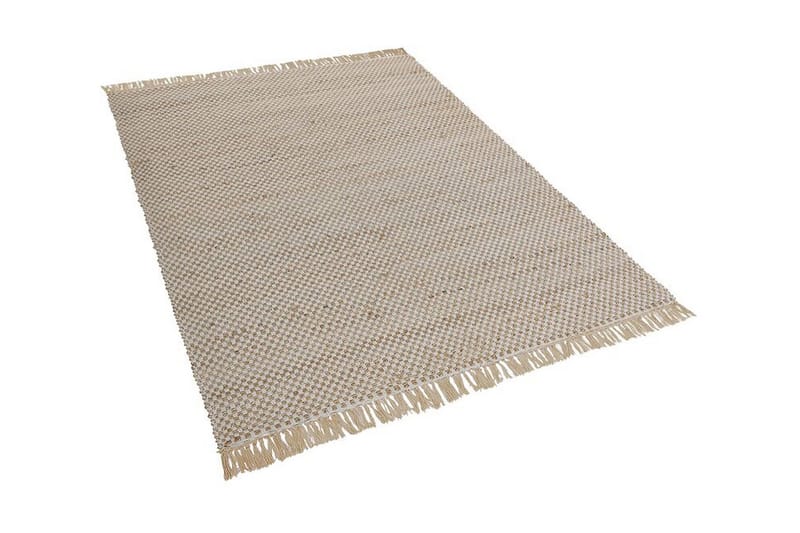 Matta 140 x 200 cm beige ZERDALI - Beige - Textil & mattor - Matta - Flatvävd matta