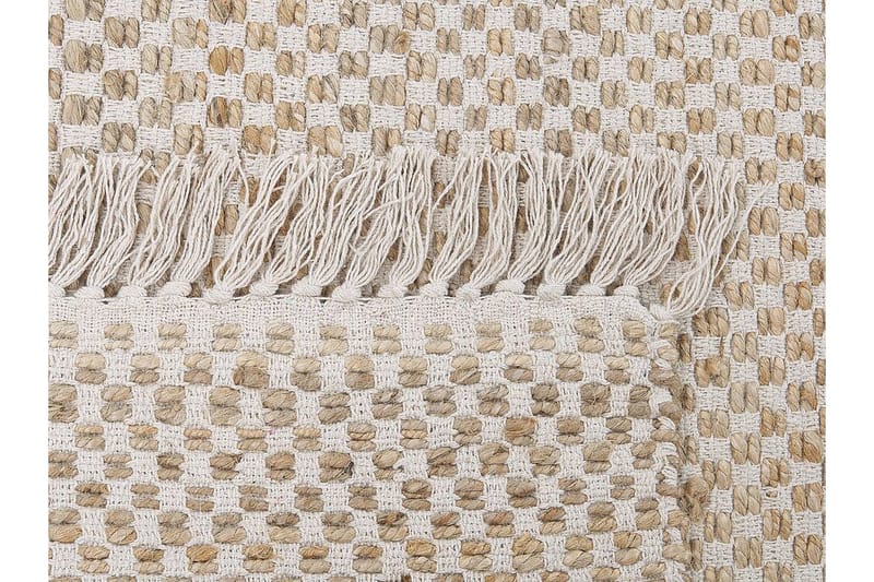 Matta 140 x 200 cm beige ZERDALI - Beige - Textil & mattor - Matta - Flatvävd matta