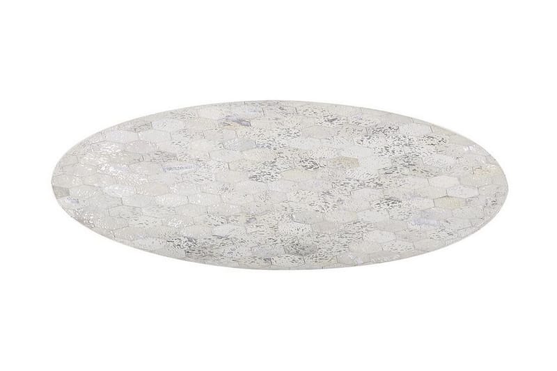 Matta Demirci 140 cm Rund - Silver - Flatvävd matta