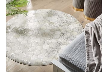 Matta Demirci 140 cm Rund - Silver - Textil & mattor - Matta - Flatvävd matta