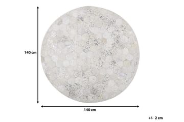 Matta Demirci 140 cm Rund - Silver - Textil & mattor - Matta - Flatvävd matta