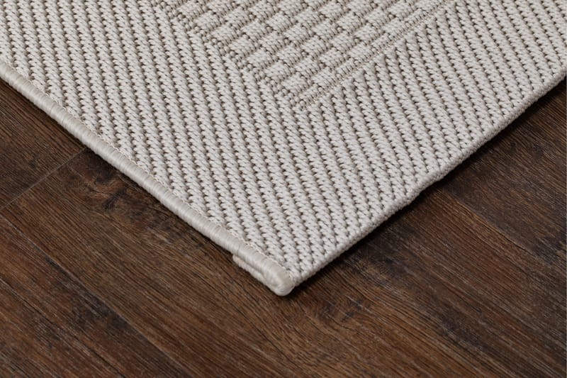 Miami Flatvävd Matta 133x190 cm - Vit - Textil & mattor - Matta - Flatvävd matta