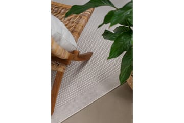 Miami Flatvävd Matta 133x190 cm - Vit - Textil & mattor - Matta - Flatvävd matta