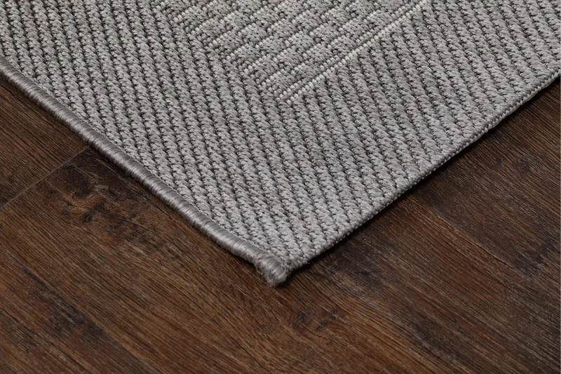 Miami Flatvävd Matta 200x290 cm - Grå - Textil & mattor - Matta - Flatvävd matta