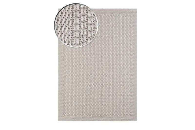 Miami Flatvävd Matta 200x290 cm - Vit - Textil & mattor - Matta - Flatvävd matta