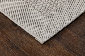 Miami Flatvävd Matta Fyrkantig 200x200 cm - Vit - Textil & mattor - Matta - Flatvävd matta