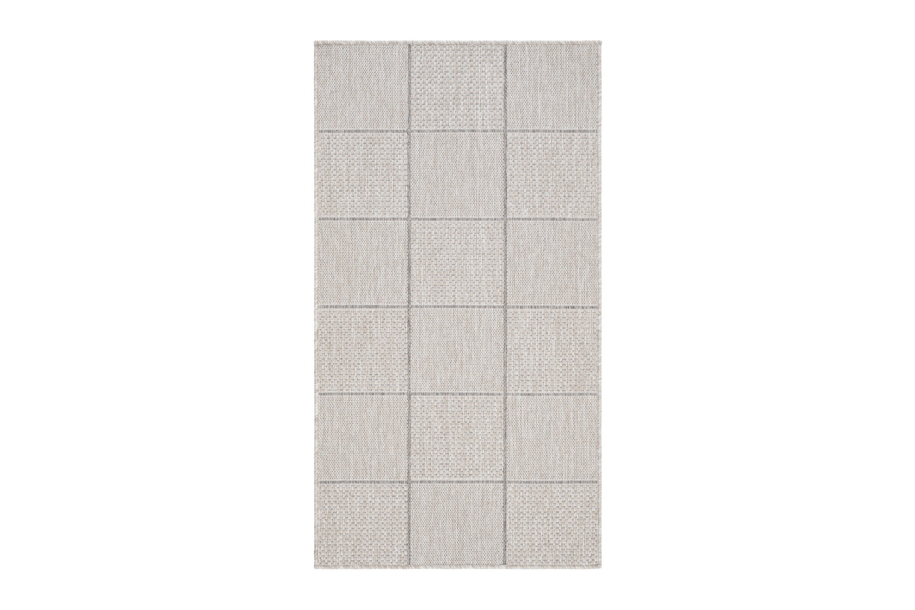 madrid flatvävd matta 80x240 cm - linne