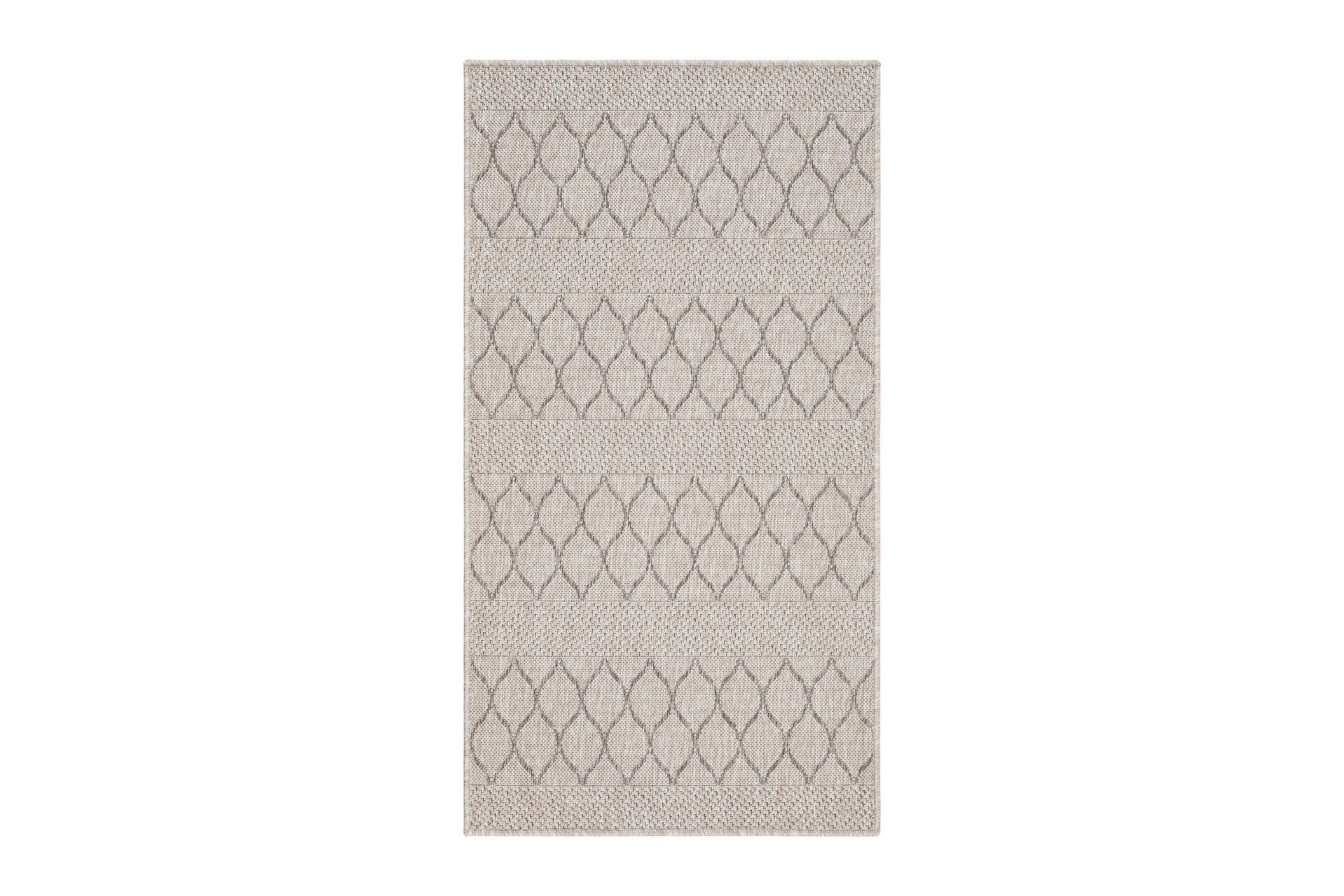 madrid flatvävd matta 80x340 cm - linne